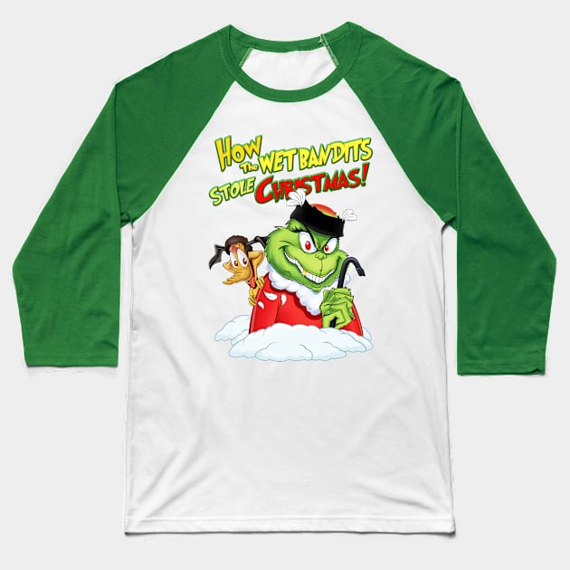 How The Wet Bandits Stole Christmas! Baseball T-Shirt by Scud"